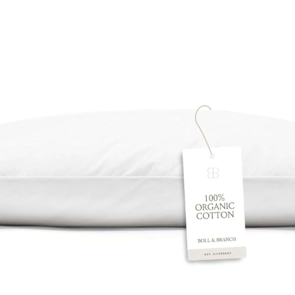 BOLL & BRANCH Down Alternative Fill Pillow - Medium, Standard - Cooling Shell